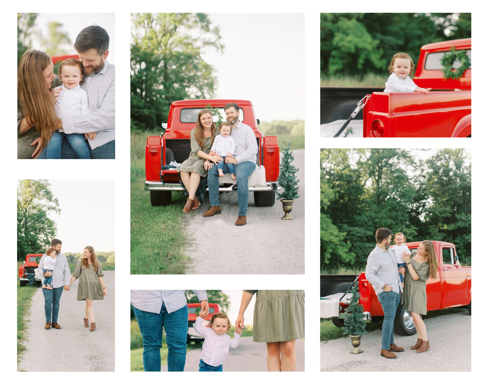 Red Truck Christmas Mini Session North Salem, IN With Love and Wonder Photography